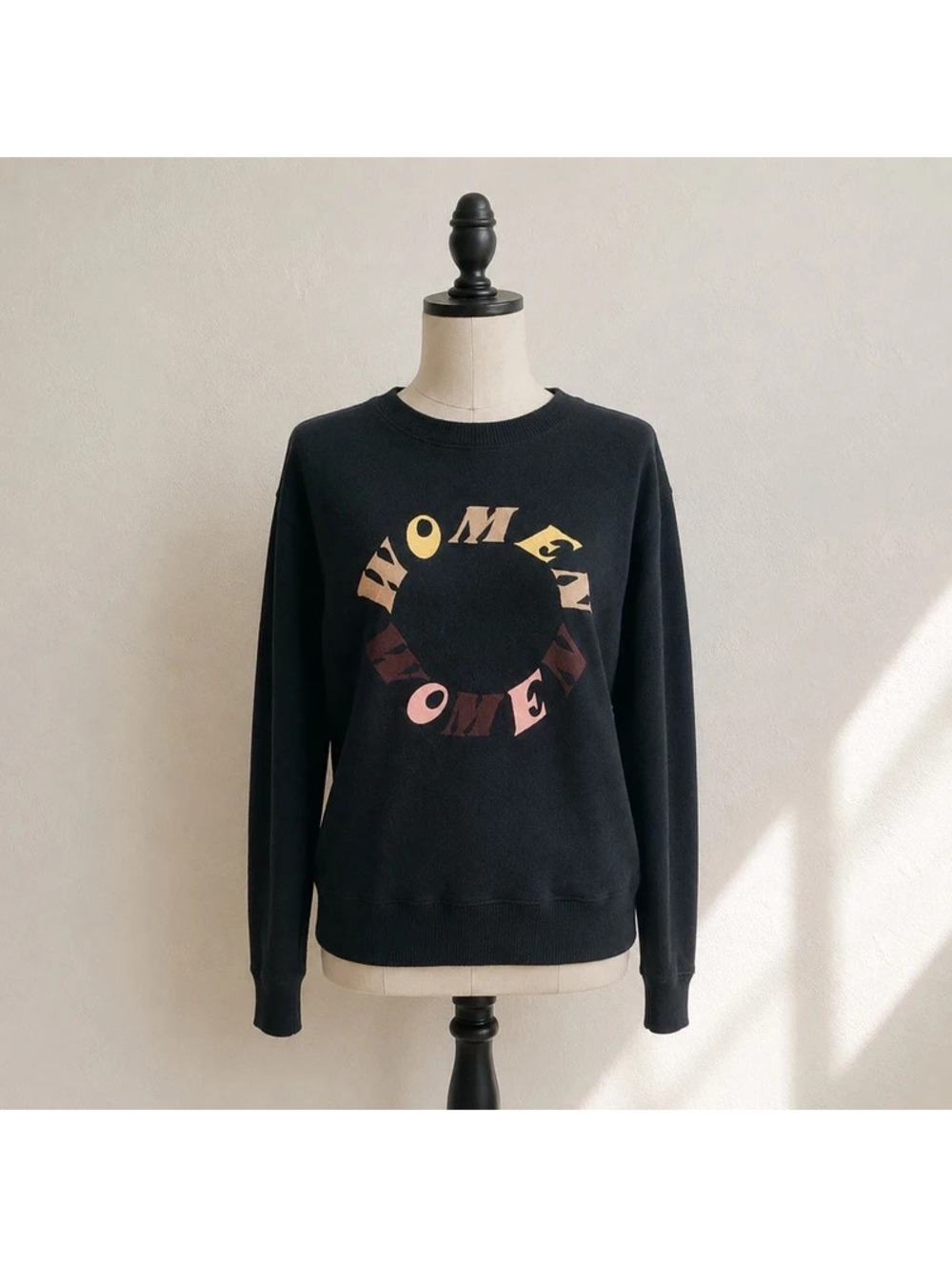 Miles by Madewell Women Women Black Graphic Sweatshirt Size M Rare